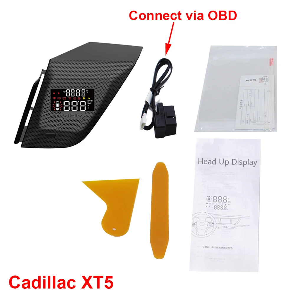 For Cadillac XT5 2016-2024 Car Head Up Display HUD Auto Electronic Accessories Safe Driving Screen Windshield Projector