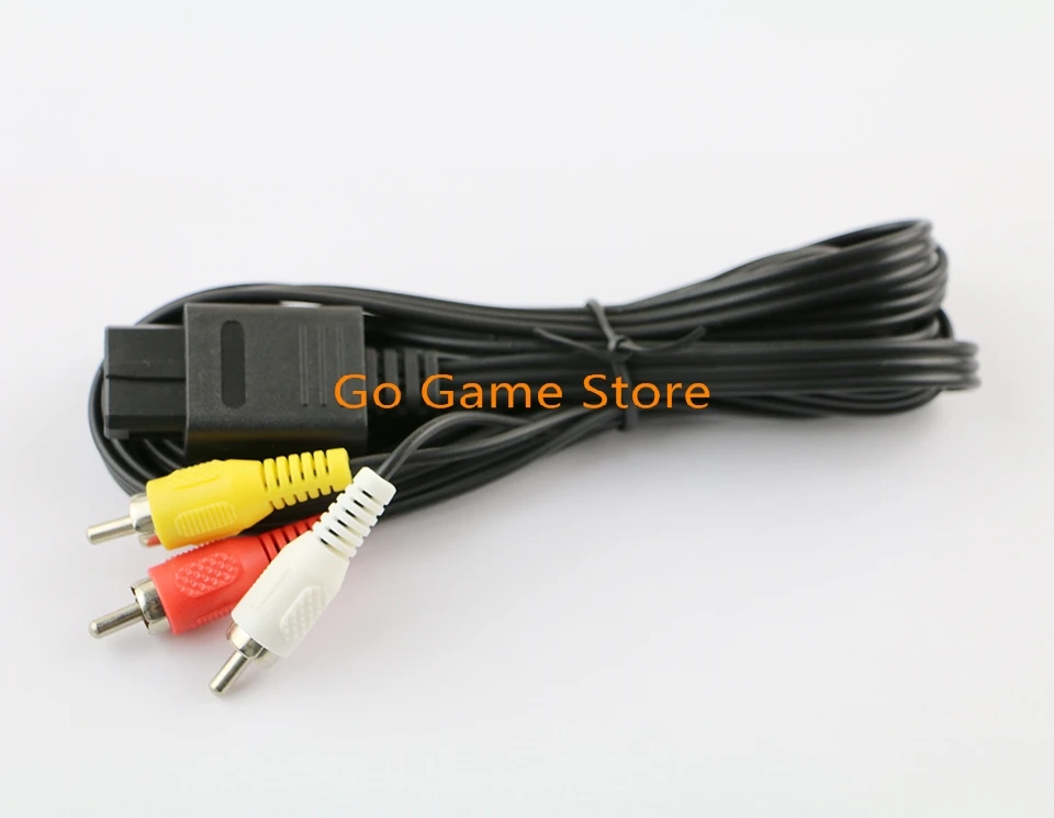 Cable de vídeo para SNES GameCube, para N64 64, 180cm, 6 pies, AV TV RCA, para Game cube, 1 unidad