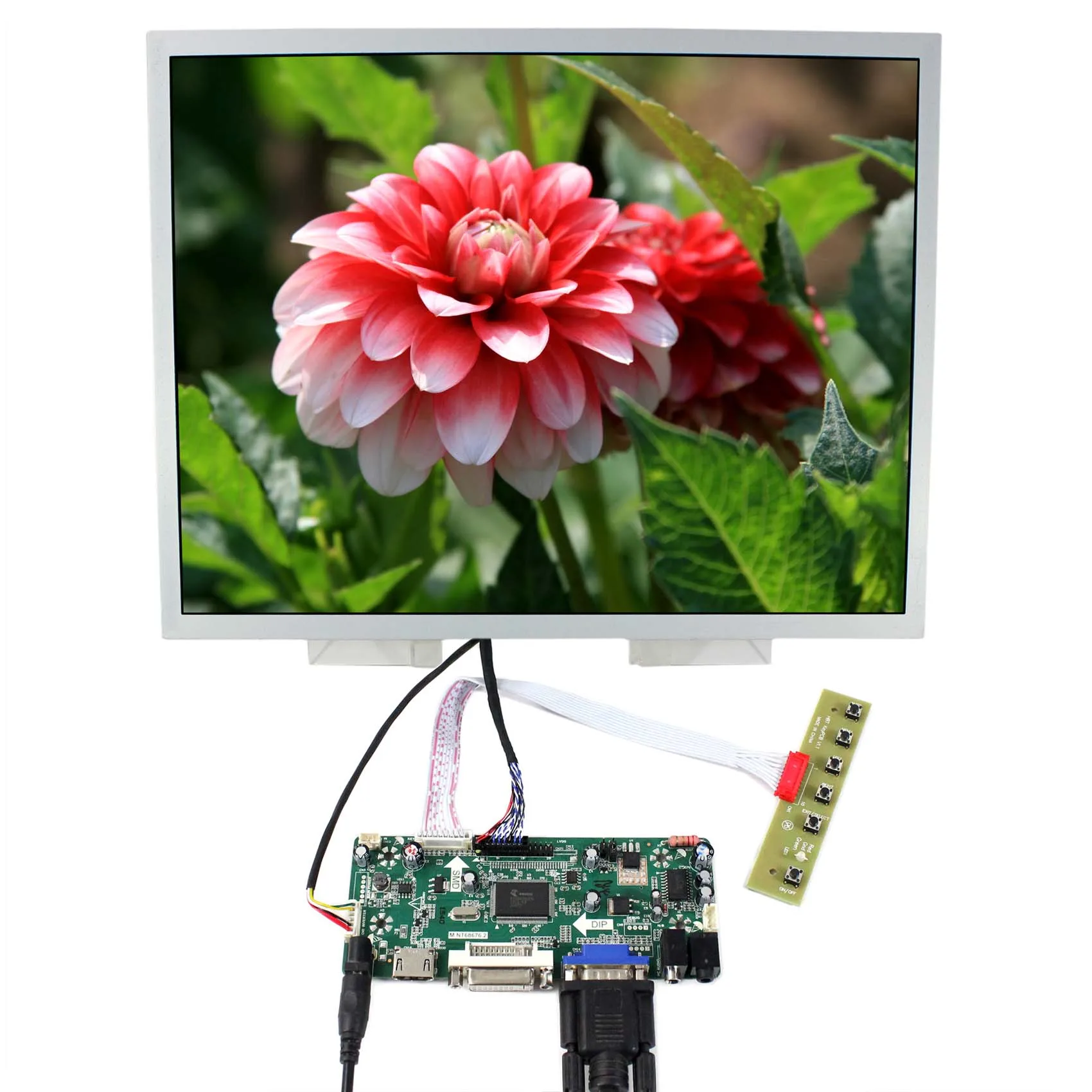 

15" 1024X768 LCD Screen LQ150X1LG96 HDM I DVI VGA Audio LCD Driver Board