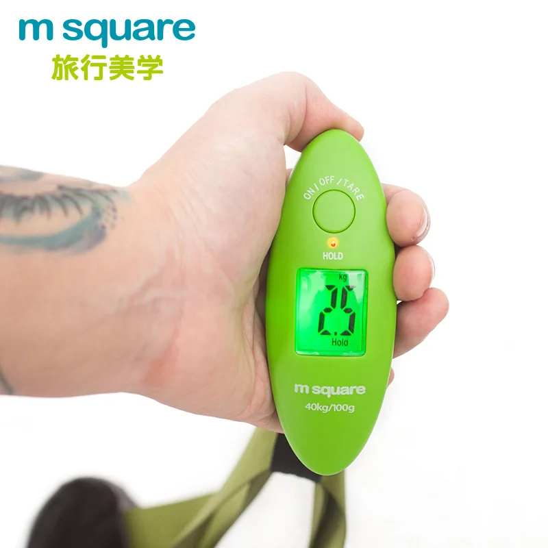 M Square - 88lb/40kgs Luggage Scale Libra Mini Portable Electronic Scales Travel Accessories