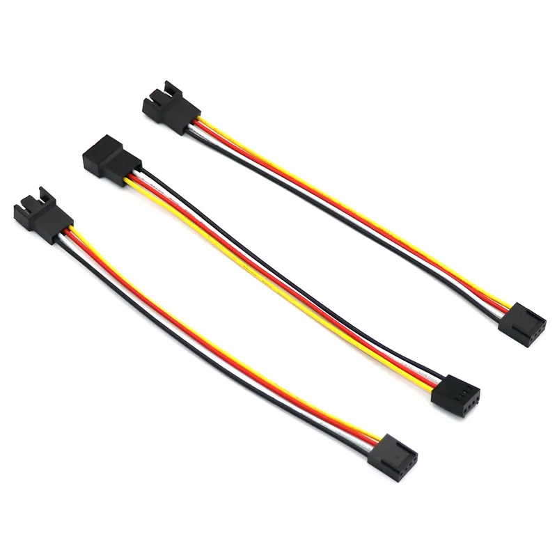 Angitu-マザーボード4pinファン/pwm延長ケーブル,PC用,CPU pwmケーブル,50ユニット