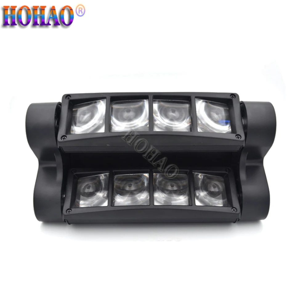 8 Eyes MINI Led Spider Beam Light KTV Flash Bar Disco Stage Lamps CREE High Brightness Beads Dmx512 Sound Auto Stage Effect