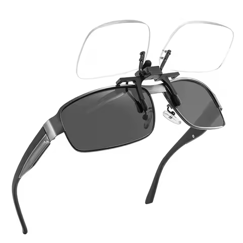 Clip On Flip Up Down Reading Glasses Flip Clip Presbyopic Lenses With Box Women Rimless Magnifier Reading Sunglasse Male Glasses