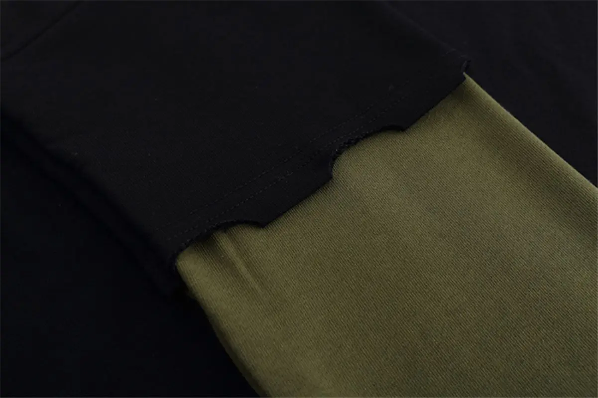 Personality Design Sense Stitching Fake Two-piece Sweater Men And Women Style High Street Trend Loose Top