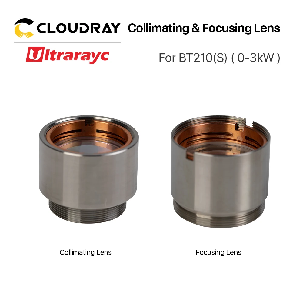 Ultrarayc colimating & focando lente d28 f100 f125mm com suporte de lente para raytools bt210 bt210s cabeça de corte a laser