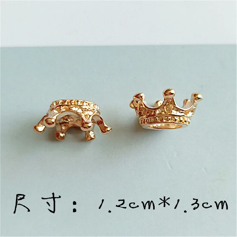 90pcs/lot 3D crown Charm  Pendants Hair Accessories Clothing Accessories alloy fittings  DIY accessories