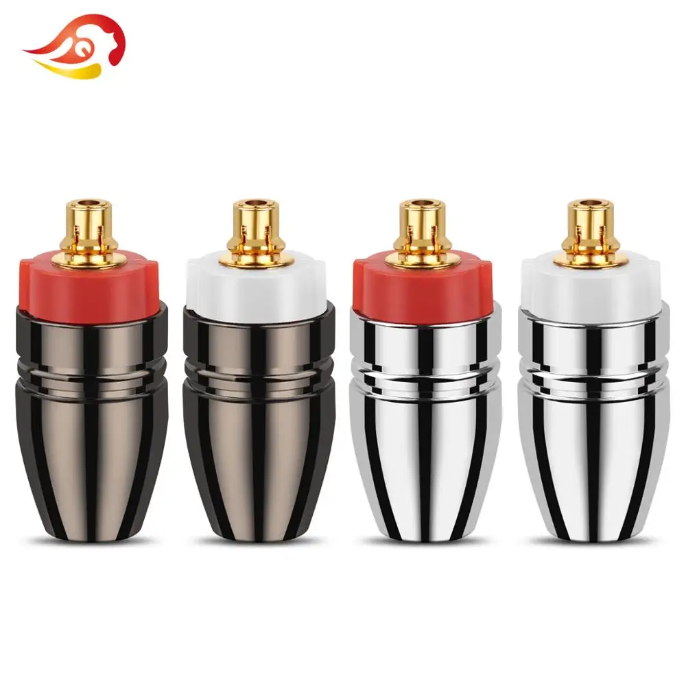 

QYFANG Stereo Adapter Aluminum Alloy Plug Audio Jack Gold Plated Earphone Pin Wire Connector For xba-a2 xba300ap Z5 H3 Headphone
