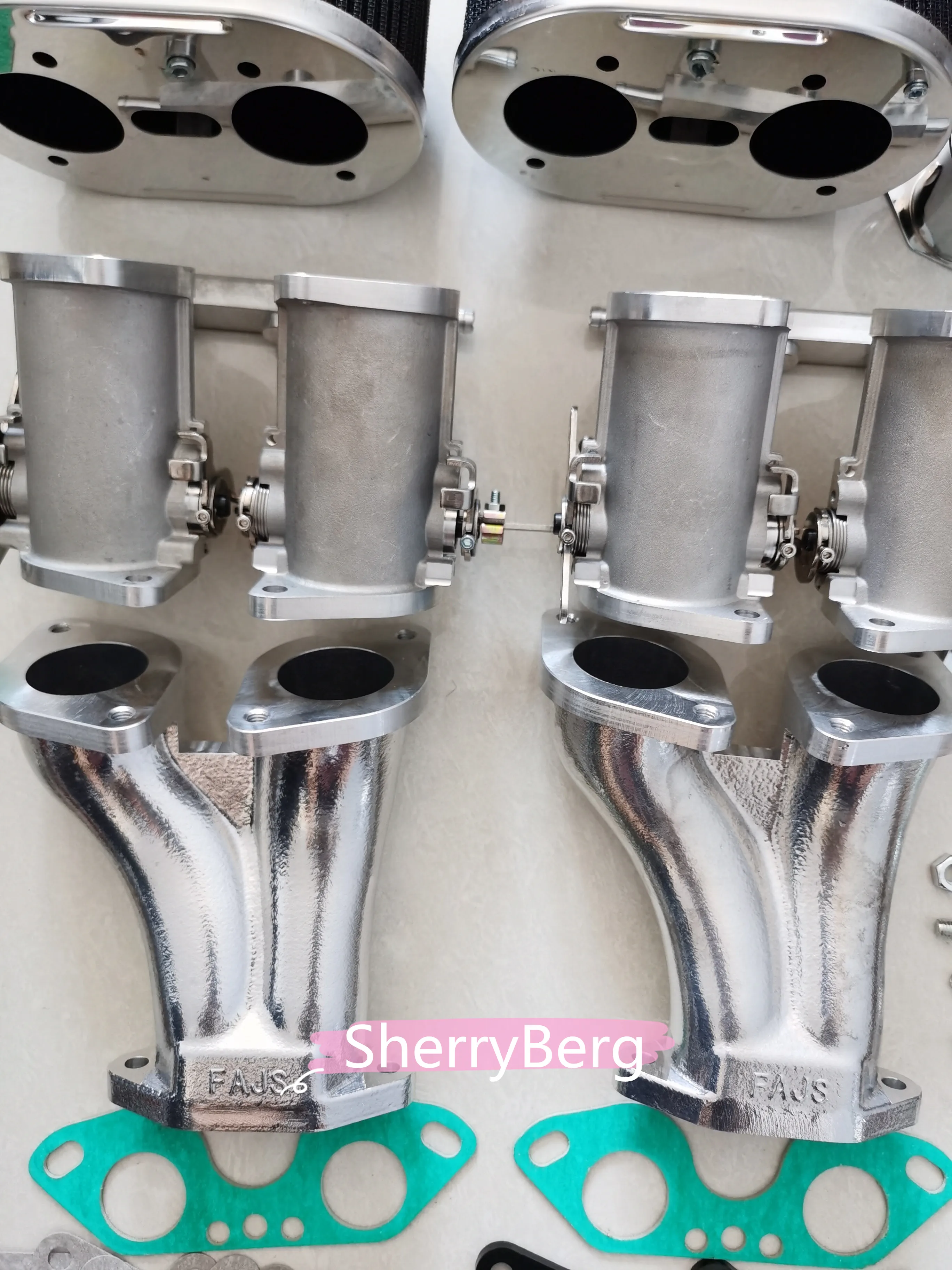 SherryBerg dual 48mm IDF 48idf  48 IDF throttle body with horn filter TPS  split type for T4  replace weber