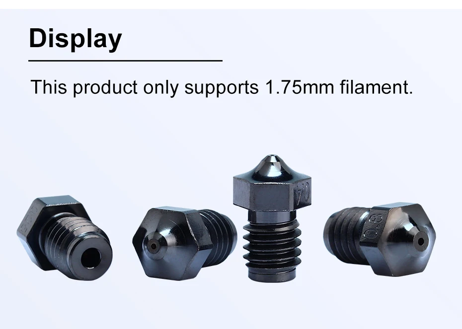 Trianglelab V6 DLC Düse aus gehärtetem Stahl, Nano-Beschichtungsdüse für Dragonfly Dragon Hotend V6 Hotend Matrix Extruder DDB – Detail 10