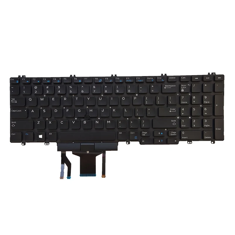 NEW US laptop keyboard For DELL PRECISION 15-7530 M7530 E7530 7730 7740 7530 7540 Backlit English Black Keyboard