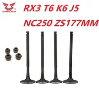 Sello de aceite de válvula de salida de entrada de escape para motor ZONGSHEN NC250 KAYO T6 BSE J5 RX3 ZS250GY-3 4 piezas de válvulas