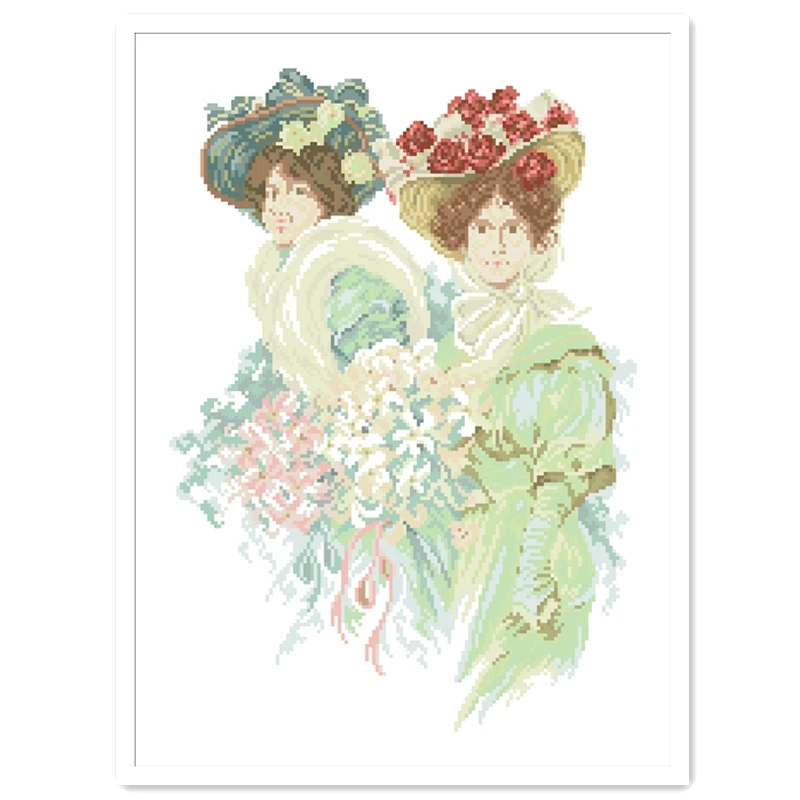 

Роза красота вышивка крестиком женщины девушки 18ct 14ct 11ct белая ткань хлопчатобумажная нить вышивка DIY рукоделие ручной работы