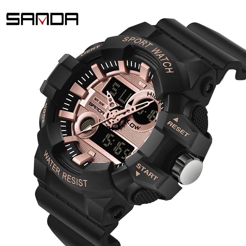 Sanda Sports Men\'s Watches Luxury Led Digital Military Quartz Watch Men Waterproof G Style Wristwatches Relogio Masculino Clock