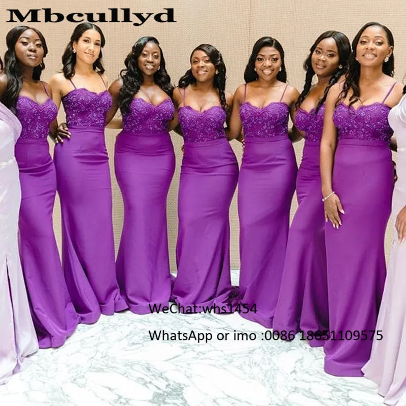 Elegant African Bridesmaid Dresses Long 2023 Applique Lace Kenya Wedding Guest Dress Mermaid vestidos de fiesta de noche Cheap