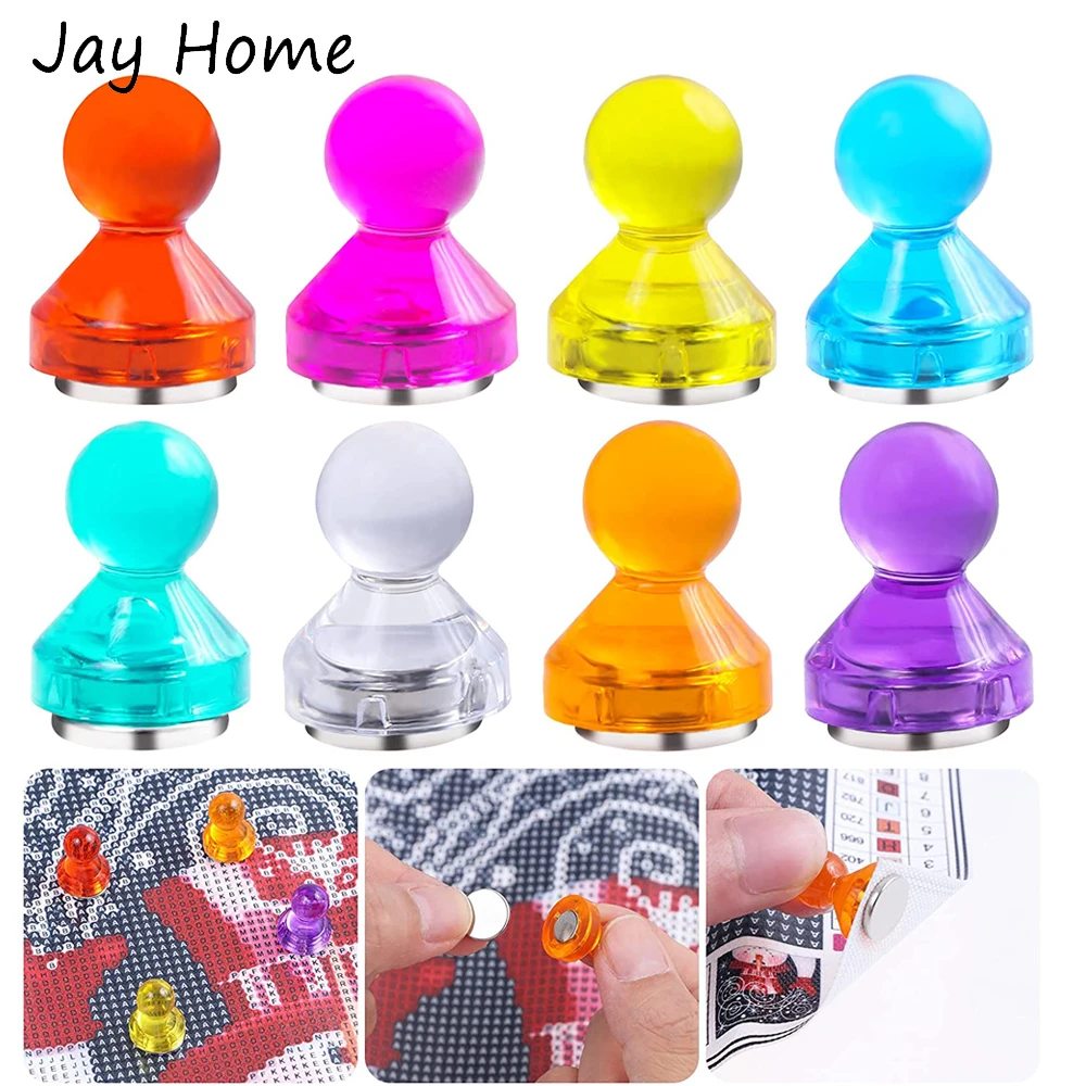 

8 Pack Diamond Painting Magnet Cover Holder DIY Diamond Painting Accessories Tools Diamond Painting Holder for Adults Art Craft