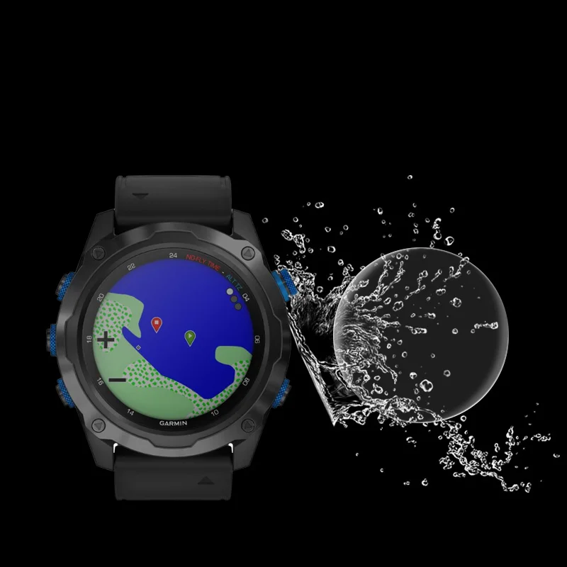 5 pçs tpu macio claro película protetora smartwatch guarda para garmin descida mk2/mk2i relógio inteligente protetor de tela capa proteção