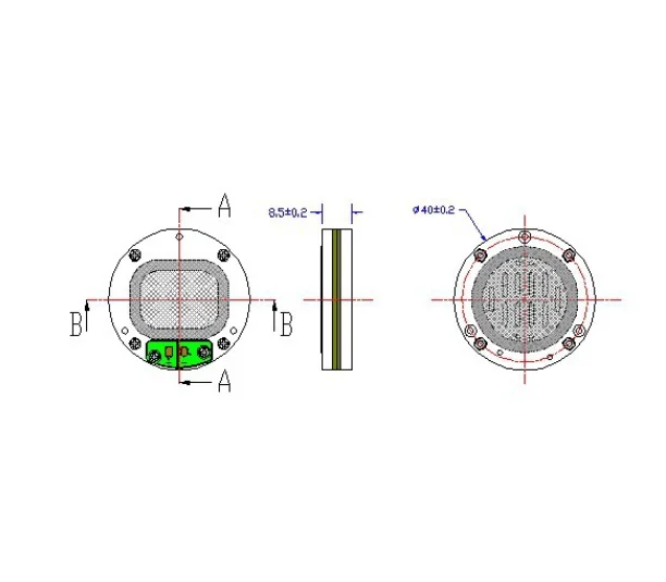 40 مللي متر مستو سائق جديد شقة الحجاب الحاجز القرن diy بها بنفسك سماعات مسطحة hifi حمى القرن الهاتف المحمول دفع