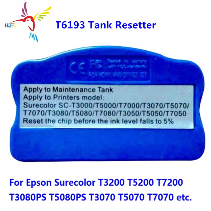 

T6193 Maintenance Tank Resetter for Epson Surecolor T3000 T5000 T7000 T3080 T5080 T7080 Printer Waste Ink Tank-Chip-Resetter