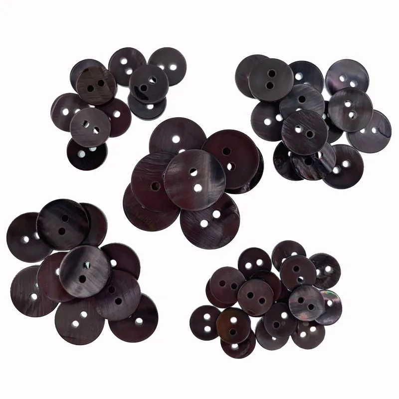 

9mm 10mm 11.5mm 13mm 15mm Natural Black Iridescent Buttons mother of shell button for sewing women's clothing craft Accessories