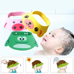 Lovely Adjustable Baby Hat Toddler Kids Shampoo Bathing Shower Cap Wash Hair Visor Caps For Baby Care Bath Protect Eyes Hair