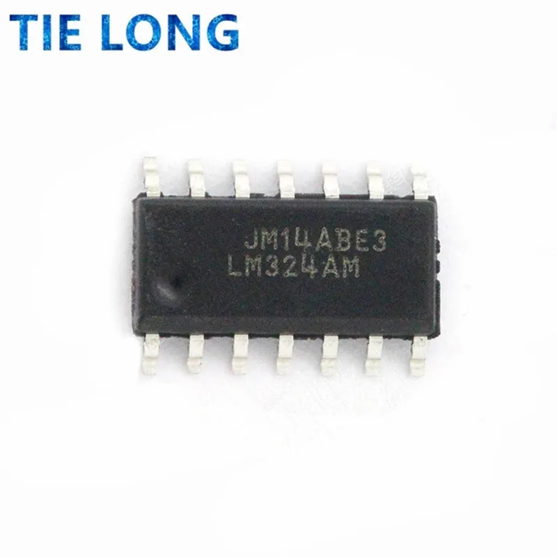 10Pcs/Lot New Original LM324 LM324AM LM324MX LM324AMX SOP14 In Stock