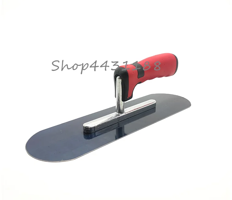 302*90mm Round head integrated molding Carbon steel Blade Plastic Handle  Plaster Trowel Construction Concrete Spatula Tool