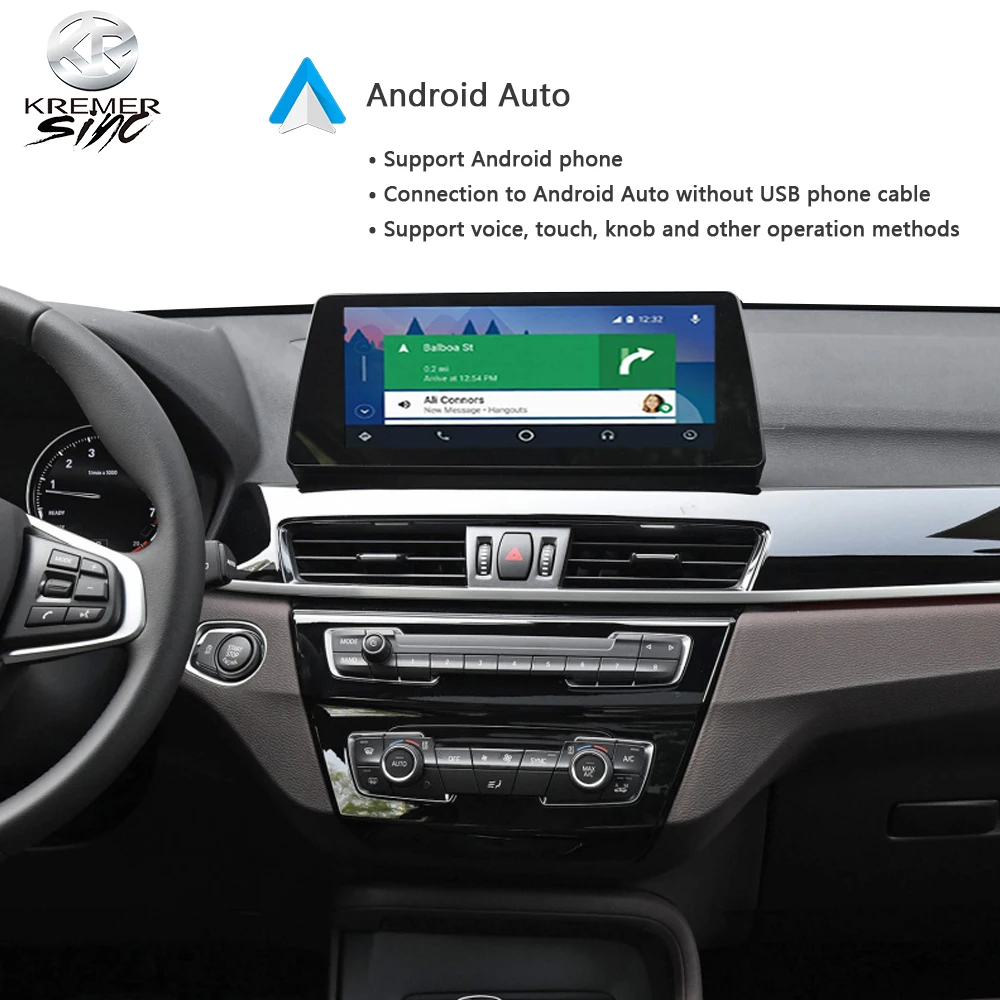 Mirror 5G inalámbrico Apple CarPlay Android auto Retrofit para BMW X1 EVO unidad principal después de 2016