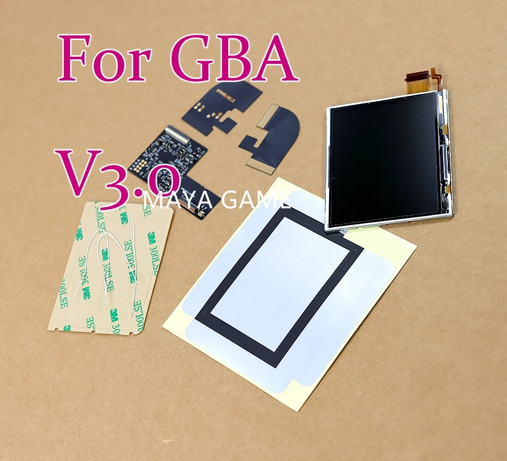 for GBA RETRO PIXEL point to point for Gameboy Advance New IPS V3 High brightness lcd screen backlight screen