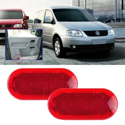 2Pcs Red Binnendeur Panel Waarschuwingslampje Cap Reflector Voor Polo Beetle Caddy Touran 6Q0947419