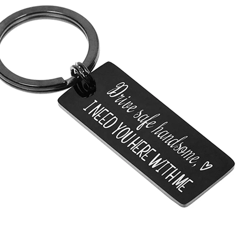 Custom Engraved Keychain For Women Men Husband Dad Boyfriend Father's Day Birthday Personalized Gift