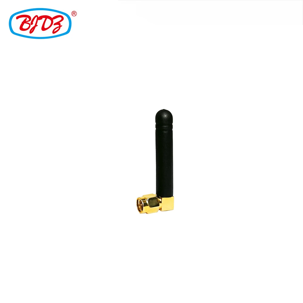 Free Shipping 50 pcs 868Mhz SMA Male/Plug Right Angle/Elbow RF Coaxial Connector Wifi Router Antenna