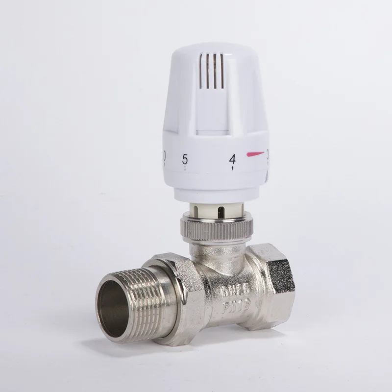 Automatic Thermostatic Radiator Valve Thermostat Temperature Control Valve Angle Floor Heating Special Valve Copper DN15 DN20