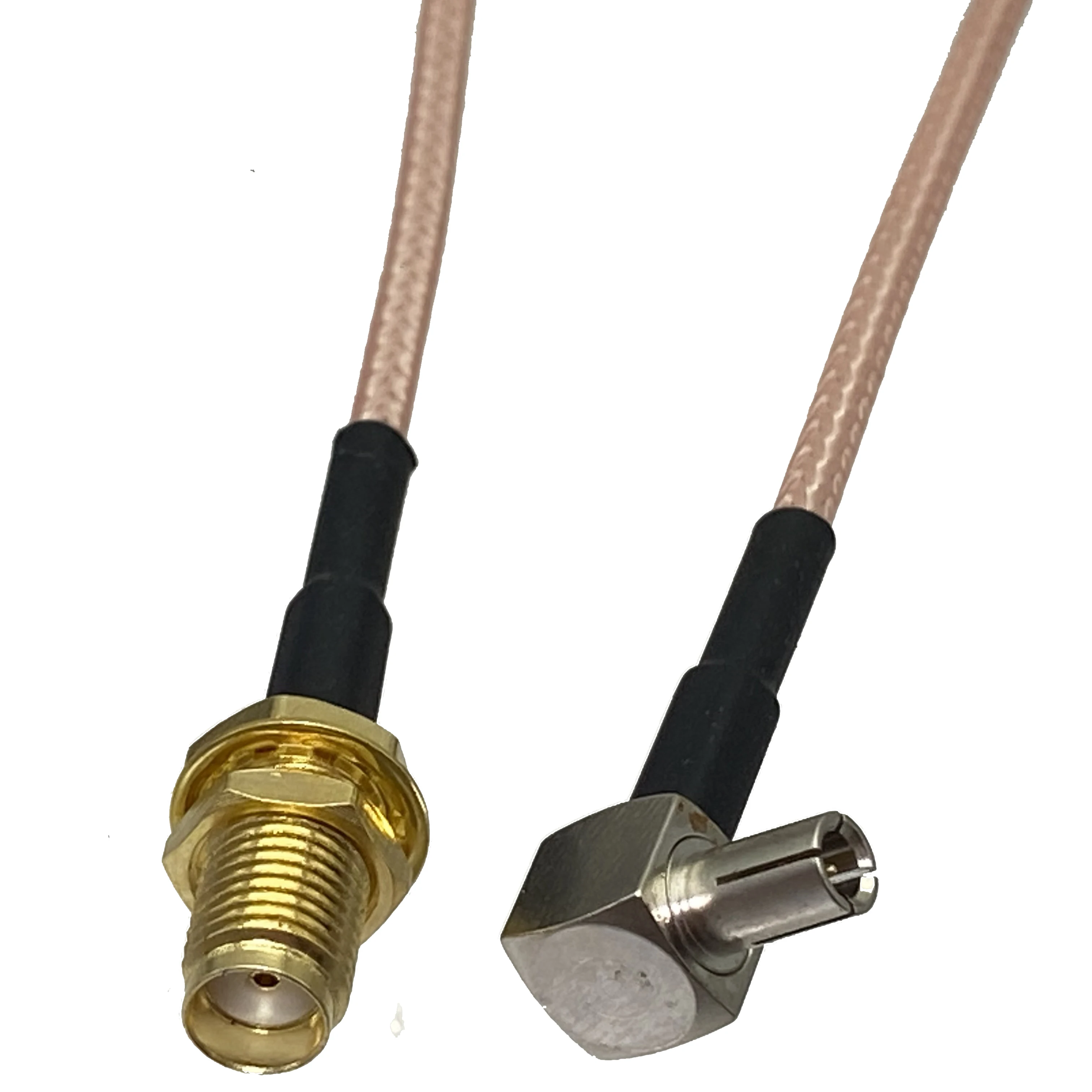 RG316 Cable SMA Female Buklhead Jack to TS9 Male Plug Right Angle Crimp Connector RF Coaxial Pigtail Jumper Wire 4inch~10FT