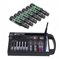 DMX receptor transmissor sem fio, LED Controller, Stage Light, muito conveniência para mover o palco, 2.4G