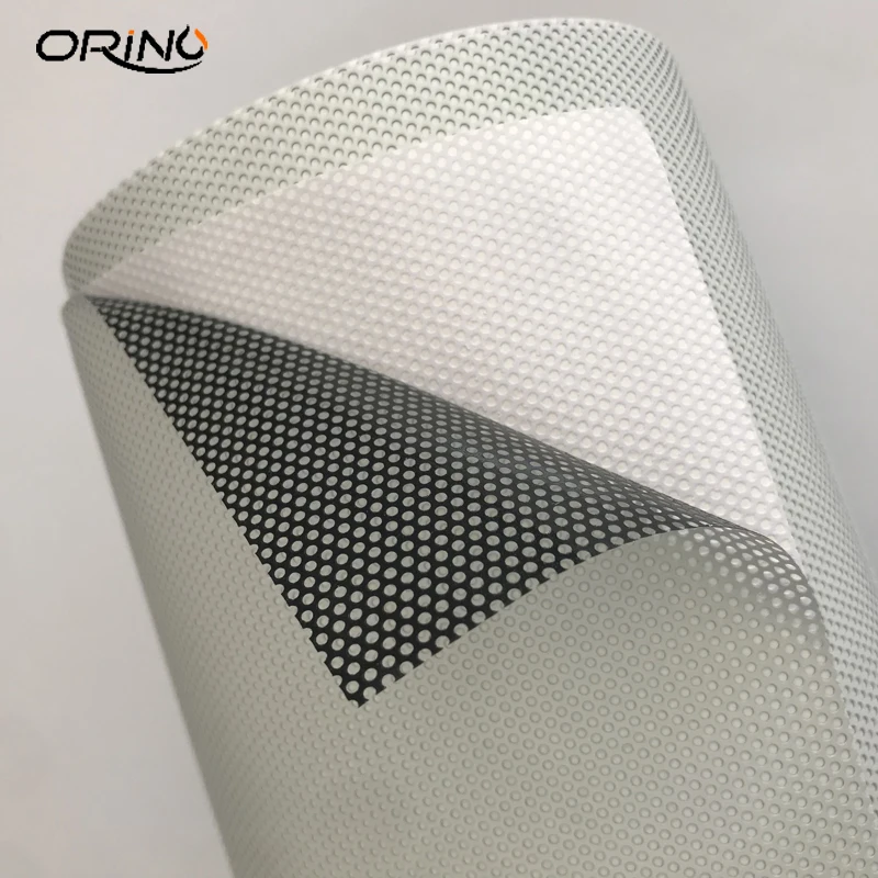 One-Way Perforated Vinyl Privacy Window Film Wrapping Self Adhesive Decal Glass Wrap Roll