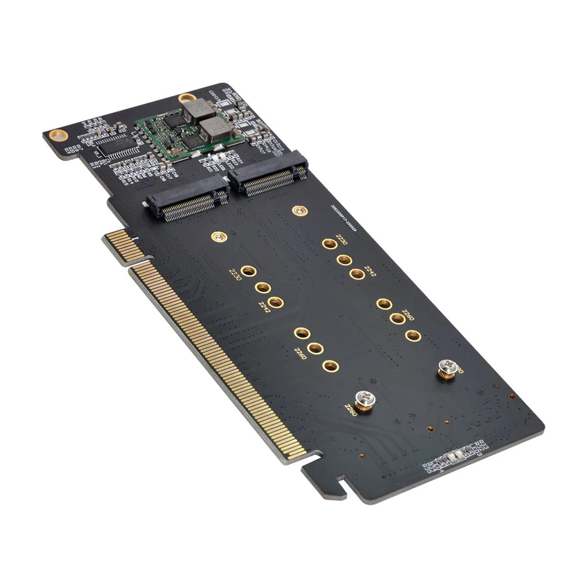 زيهان 4X NVME M.2 AHCI to PCIE Express 3.0 Gen3 X16 بطاقة الغارة VROC Raid0 محول هايبر