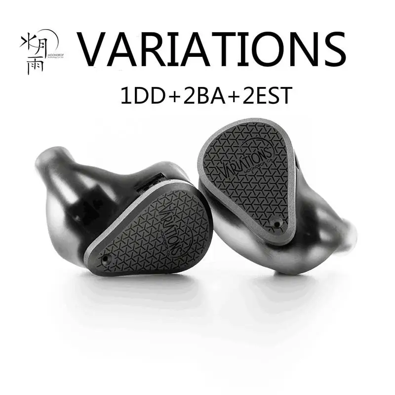 

Moondrop VARIATIONS 1DD+2BA+2EST Tribrid Driver Hifi Music Monitor Studio Audiophile In-Ear Electrostatic Earphone 0.78mm Cable