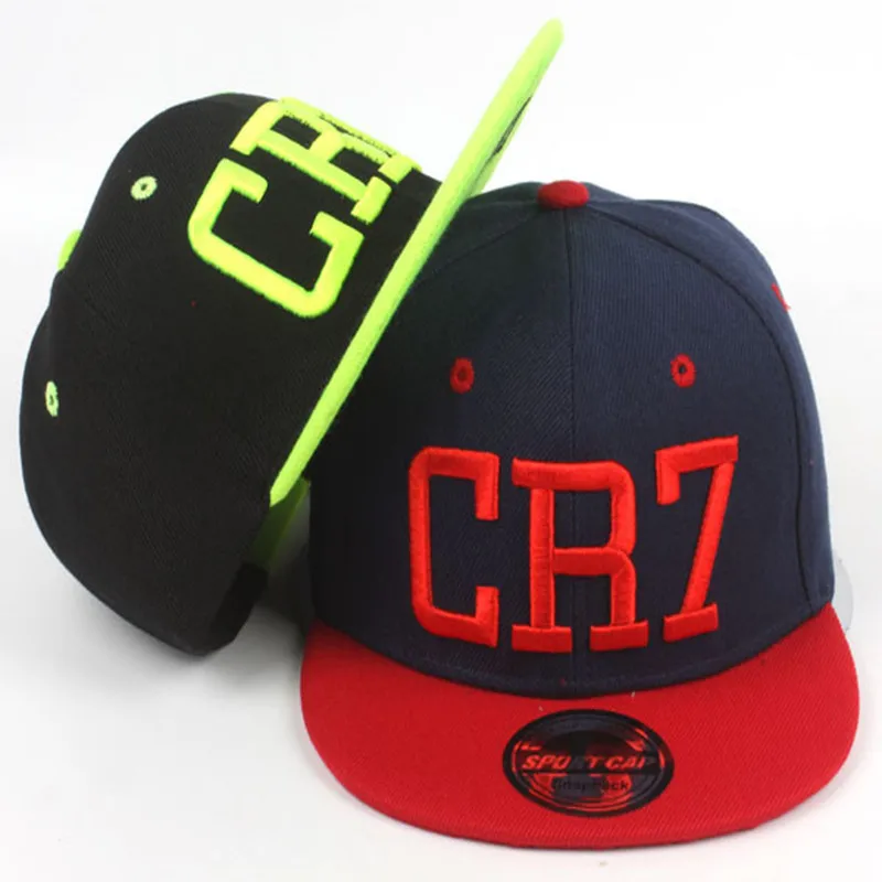 Brand Children Soccer Star Ronaldo CR7 Embroidery Kids Baseball Cap Hat Bone Boys Girls Sports Snapback Hip-hop Caps Gorras