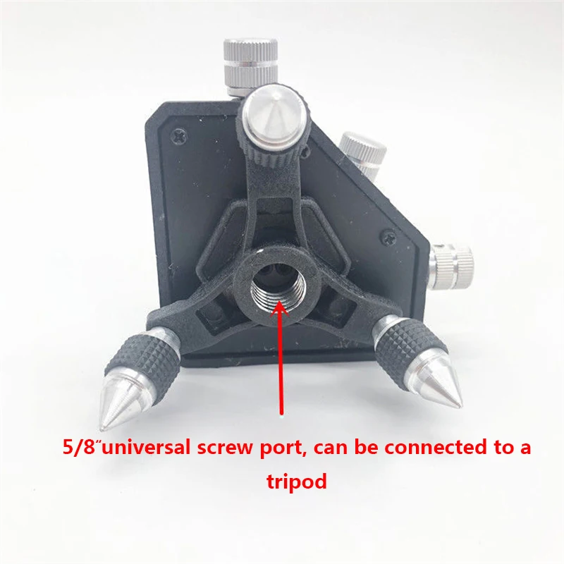 Imagem -03 - Cupbtna Tripé Base de Suporte Interface Stand Interface Ajuste Fino Tripé Suporte para o Nível do Laser