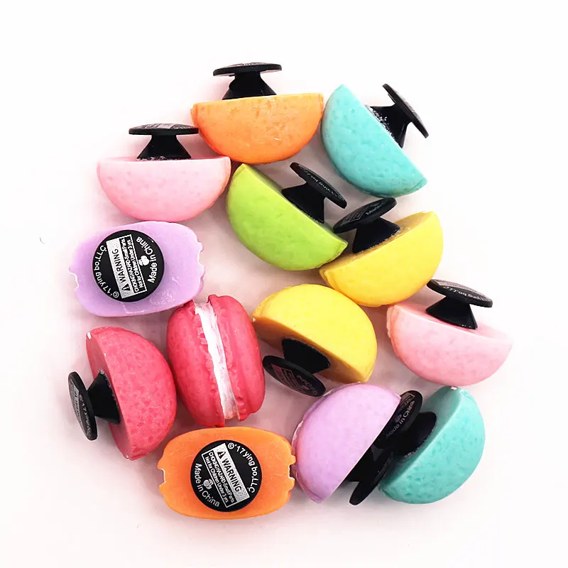 Re-ment Macaron Shoe Decoration Mini Resin Safety Non-toxic Garden Shoe Accessory Charms fit Kid\'s Party X-mas Gift