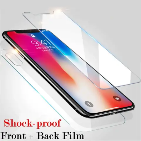 Przód i tył 360 pełna pokrywa szklana Flim dla Apple IPhone 11 Pro Max XS XR X 8 7 6 6S Plus naklejka ochronna skóry akcesoria