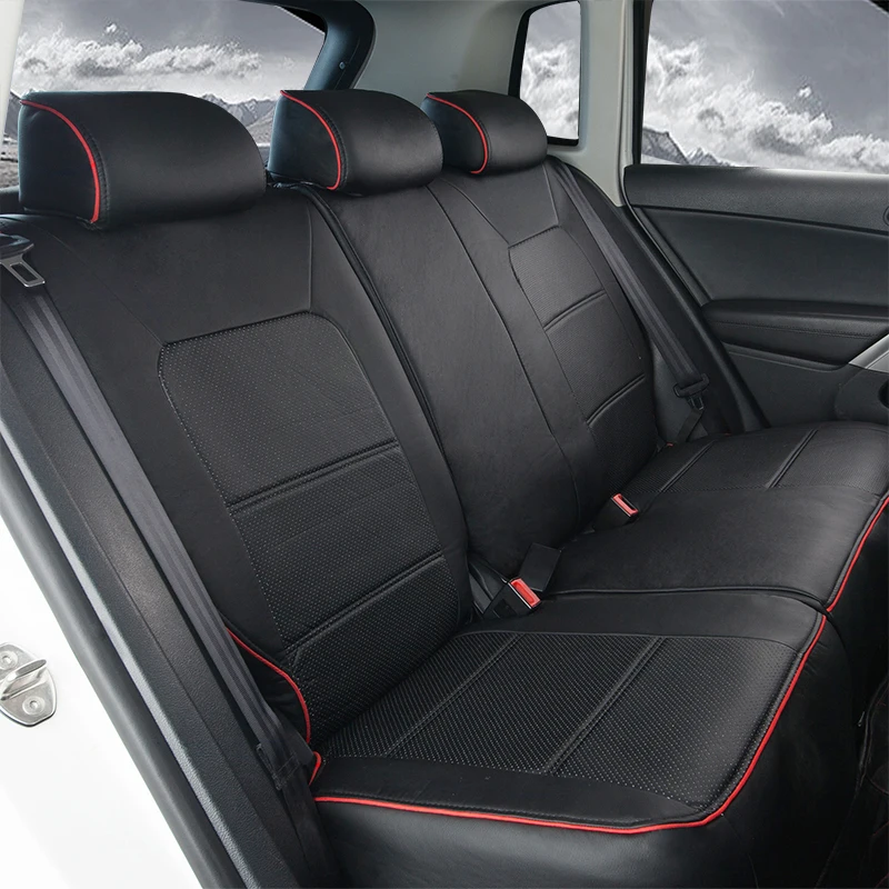 Custom Fit Car Seat Cover PU Leather for Toyota Wish 2014 2011 Seat Covers Set Accessories Seat Supports Cushion Cover Protector