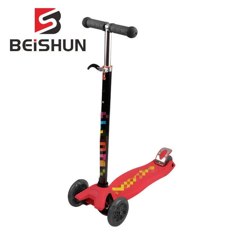 Children's Scooter 3-14 Years Old Four-wheel Flash Wheel Non-slip Silicone Letter Scooter