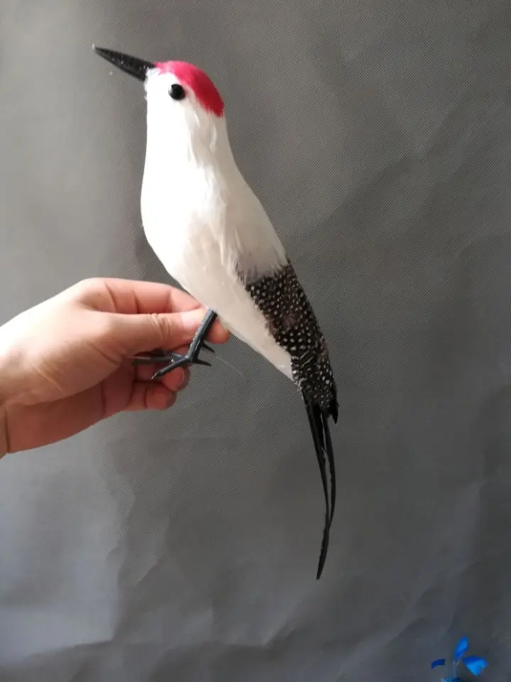 about 30cm lifelike bird woodpecker ,foam & feathers bird model toy,prop,home garden decoration Xmas gift w0585