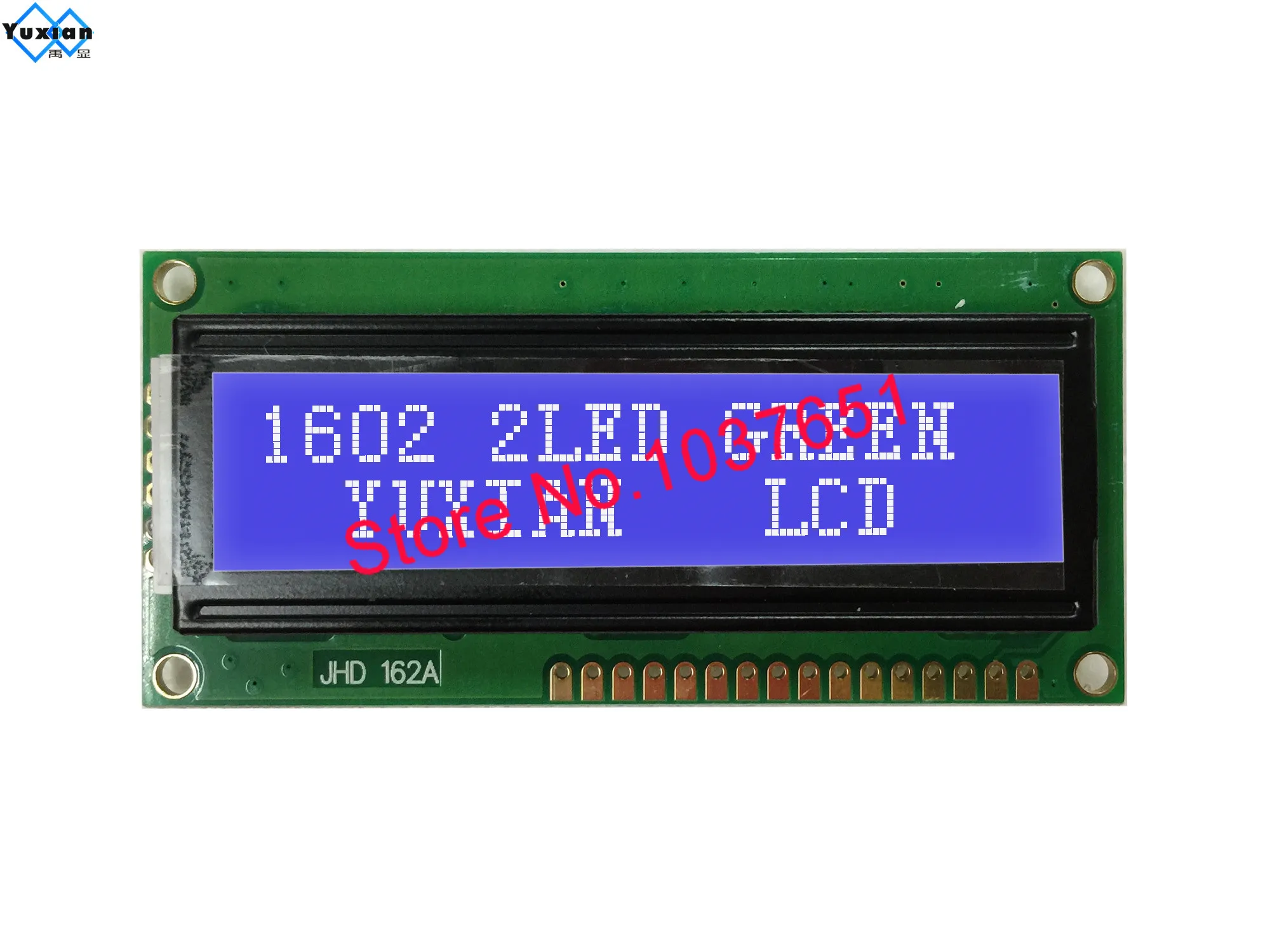 Módulo de exibição LCD com retroiluminação LED, azul, verde, JHD162A, 1602 2, HD44780, 5V