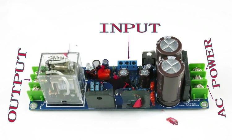 GC LM3886TF Power Amplifier Board Dual Channel with Speaker Protection Rectifier Filter