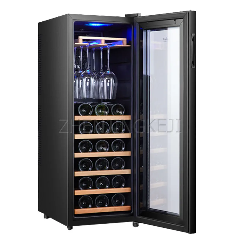 Red Wine Cabinet Electronic Constant Temperature Moisturizing Home Ice bar 30 packs Hanging cup Tea Refrigeration Wind Cooling