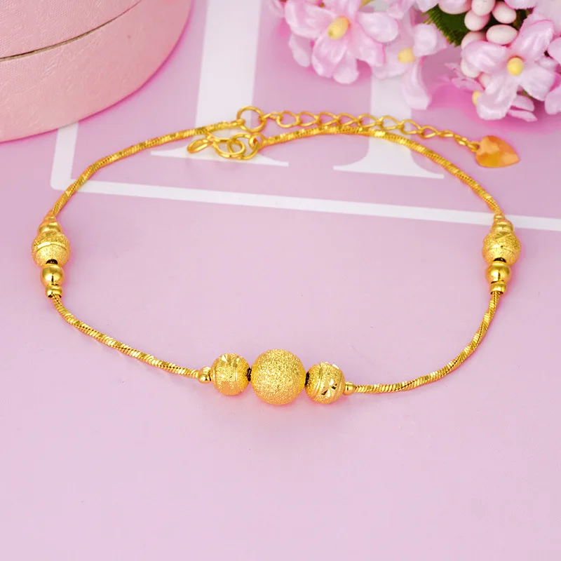 OMHXFC JB09 Jewelry Wholesale European Fashion Fine Woman Girl Party Birthday Wedding Gift Summer Beach Fish Lucky Beads Anklet