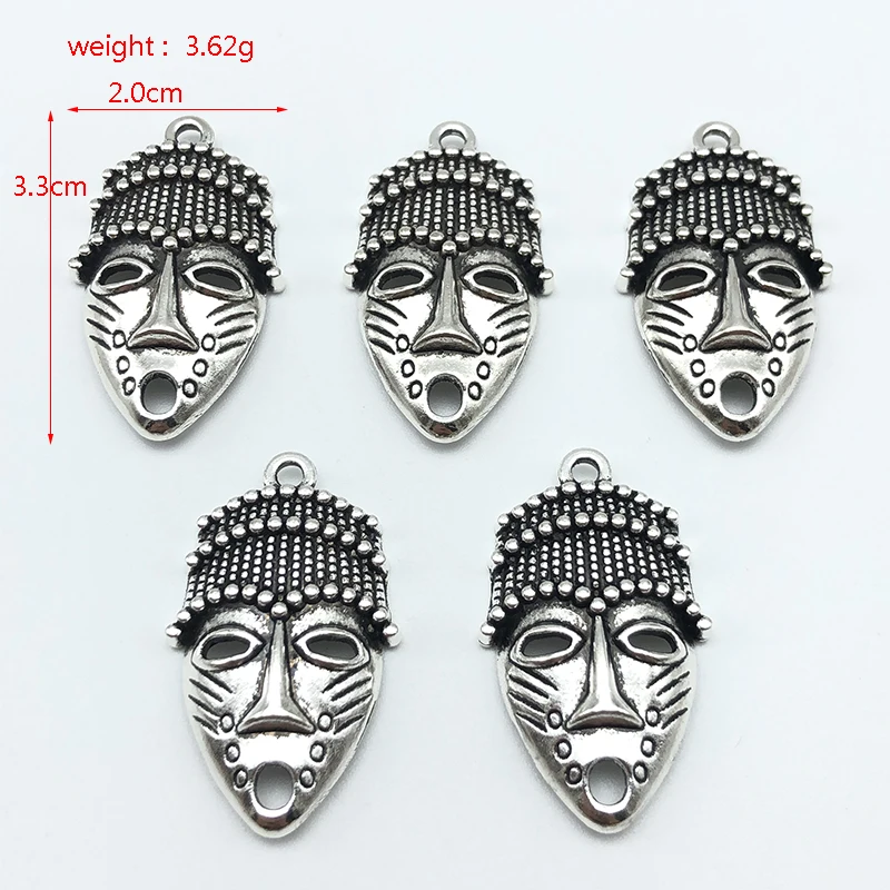 charm Egyptian queen cleopatra Pharaoh Indian Chief Head portrait Pendant for jewelry making DIY handmade necklace accessories