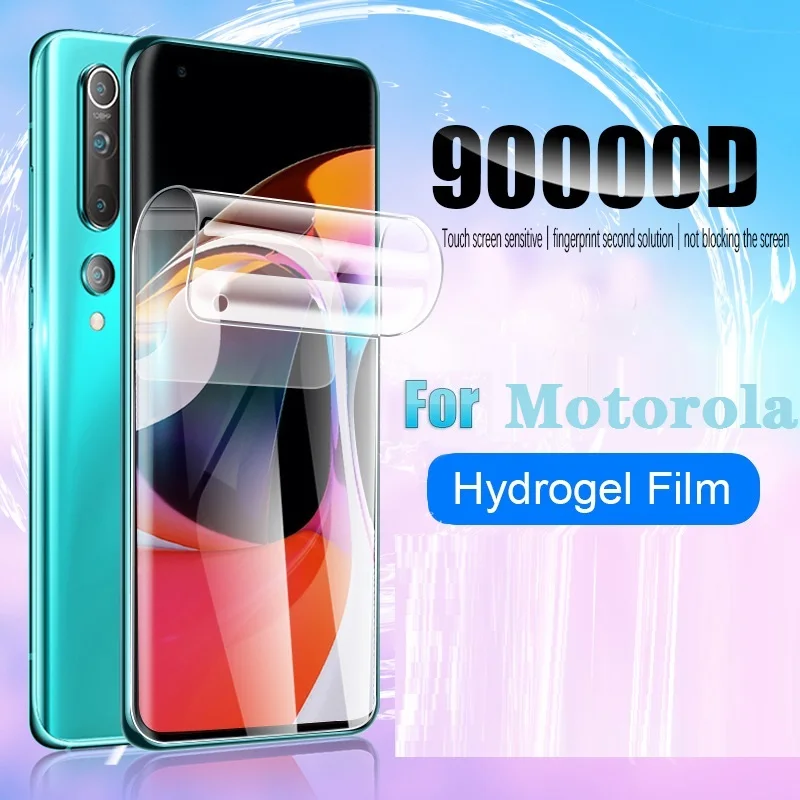 Hydrogel Film For Motorola Moto G 5G Plus Play 2021 Fast Pro Power Stylus G9 G8 Lite G7 Screen Protector